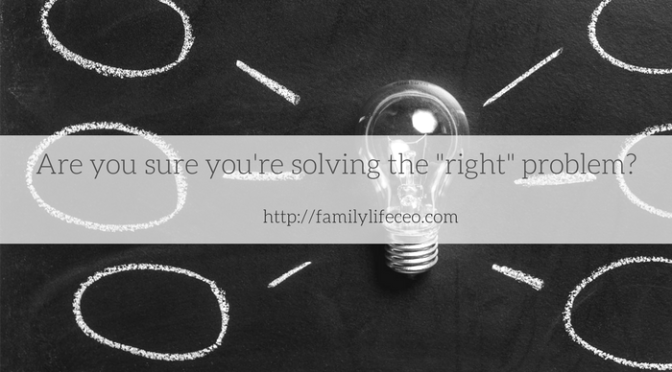 Problem-solving basics: Are you sure you are solving the right problem? 