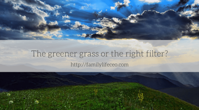 The greener grass or the right filter?