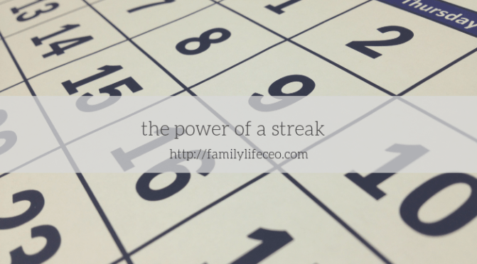 The power of a streak